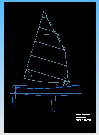 Apple 13 lug sail plan