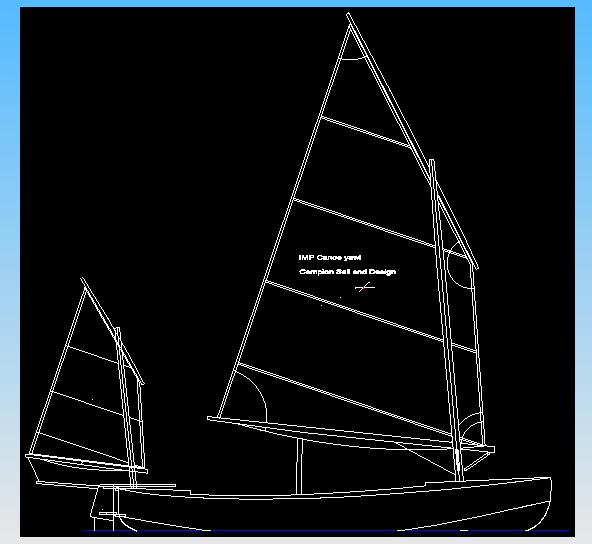 Light-weight, simplified canoe yawl: 15 ft by 5 ft 3 - B15 - is the 