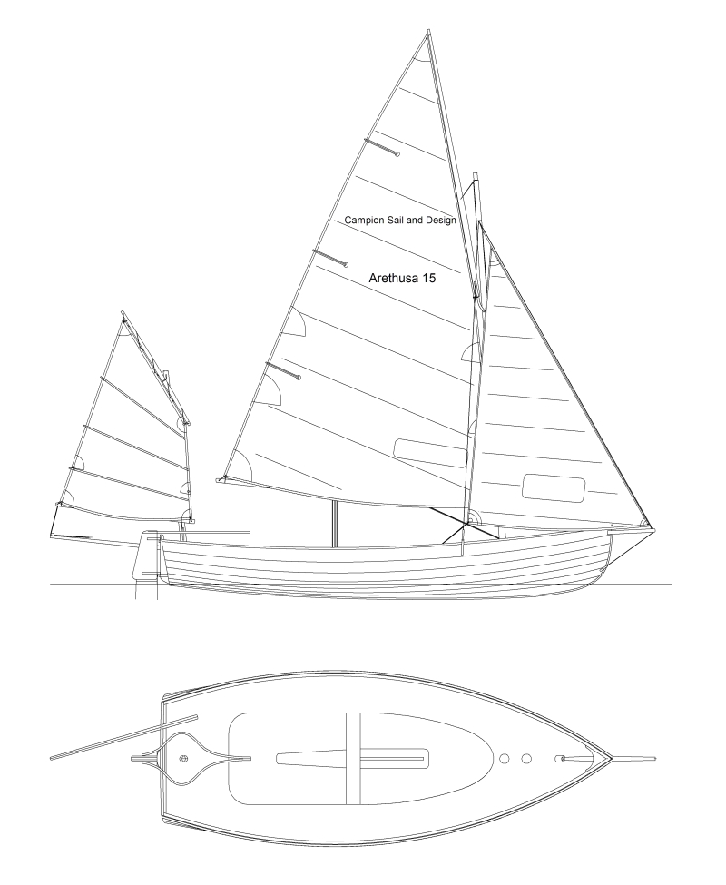 study for the yawl rigged version