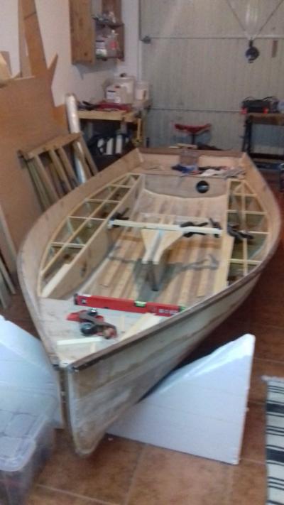 side seat/tanks about to be fitted
